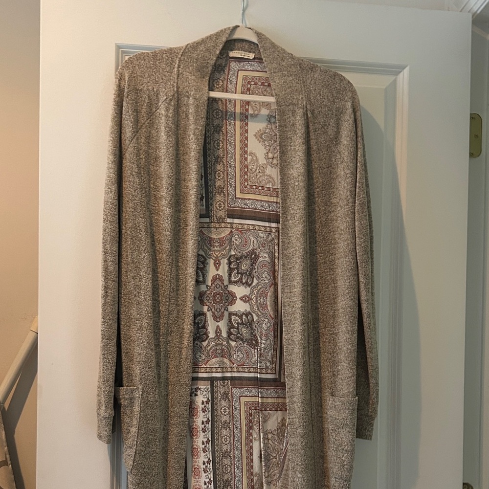 Lovestitch Beige and Patterned Cardigan Kimono
